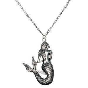 LAGHCAT Silver Tone Mermaid Necklace